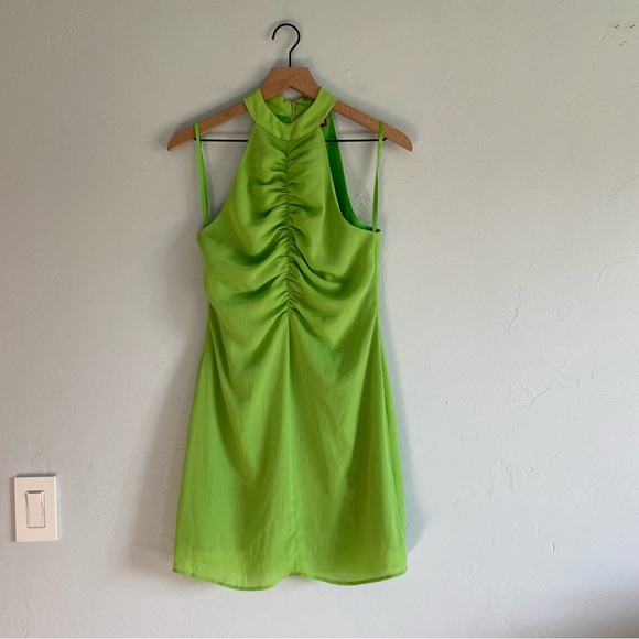 Staud Green Mini Coastal Dress - Picture 3 of 11